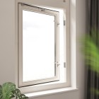 RAAMSLUITING DRUKKNOP/LINKS/ALUMINIUM F1