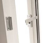 RAAMSLUITING DRUKKNOP/RECHTS/ALUMINIUM F1