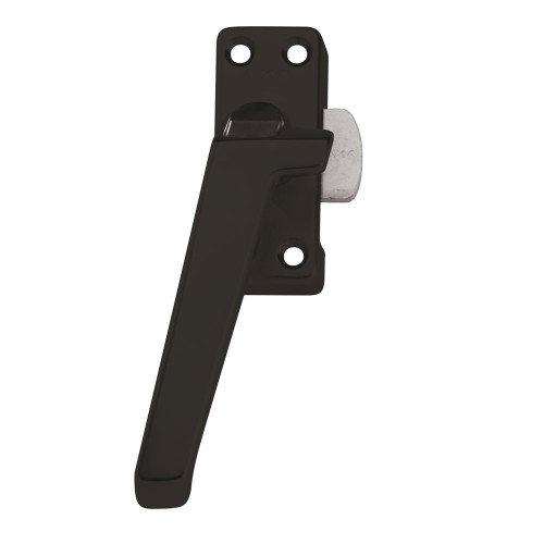 RAAMSLUITING DRUKKNOP/LINKS/ALUMINIUM F8 ZWART