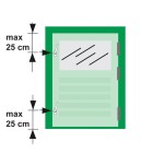 RAAMSLUITING DRUKKNOP/LINKS/ALUMINIUM F8 ZWART