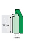 RAAMSLUITING DRUKKNOP/LINKS/ALUMINIUM F8 ZWART