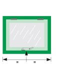 COMBI-RAAMUITZETTER AXAFLEX/STAAL ZWART/KUNSTSTOF ZWART