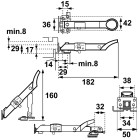 VEILIGHEIDS COMBI-RAAMUITZETTER AXAFLEX SECURITY/RVS/KUNSTSTOF ZWART/SKG2