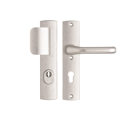 VEILIGHEIDSBESLAG PREMIUM D-DUWER+KRUK FLOW PC72 ANTI-KERNTREK/OMKEERBAAR/242X52X13/ALU GESL F1/SKG3