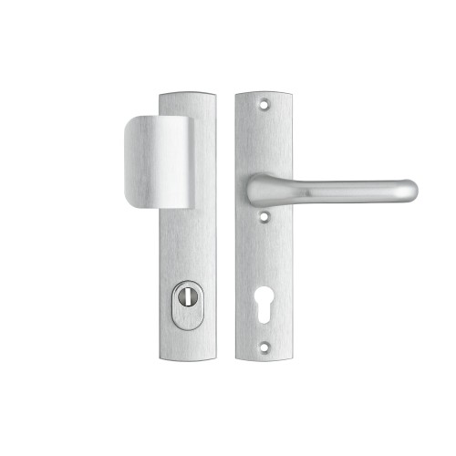 VEILIGHEIDSBESLAG PREMIUM D-DUWER+KRUK FLOW PC92 ANTI-KERNTREK/OMKEERBAAR/242X52X13/ALU GESL F1/SKG3