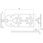 ZRS 100BV / ROLSCHUIF VLAK 100MM VERZINKT