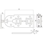 ZRB 120BV / ROLSCHUIF M/BOCHT 120MM VERZINKT