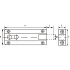 PS 640B / PROFIELSCHUIF VLAK 25X040 NIKK