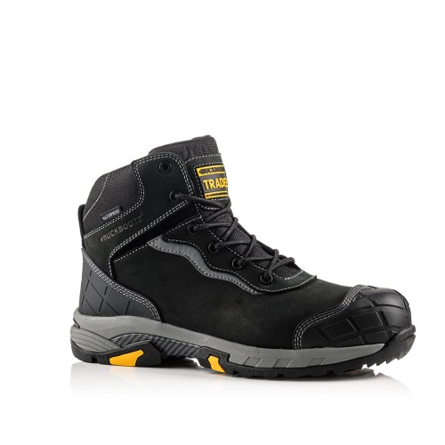 BUCKBOOTZ TRADEZ MIDDELHOOG ZWART S3/SRC MT 44