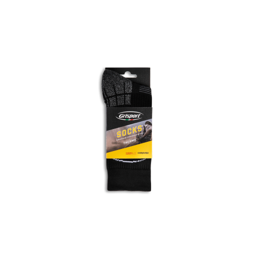 GRISPORT THERMO SOKKEN ZWART/GRIJS 43-46