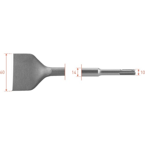 SDS-PLUS SPADEBEITEL, 60X250