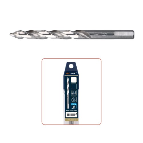 HSS-G SPIRAALBOOR 'STEP-X', DIN 338, ø13,0