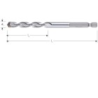 UNIDRE MULTIFUNCTIONELE BOOR, 1/4" AANSL., ø10,0X60/120