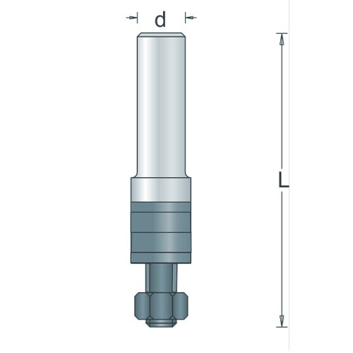 SPINDEL TBV SCHIJFFREESD=8 SERIE D=40MM