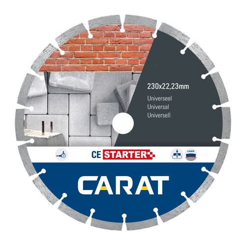 CARAT DIAMANTZAAG UNIVERSEEL Ø230X22,23 MM, CE STARTER