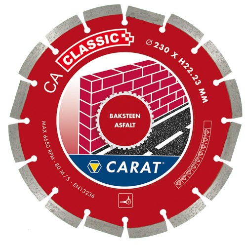 CARAT DIAMANTZAAG BAKSTEEN Ø230X22,23 MM, CA CLASSIC