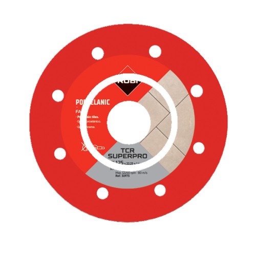 DIAMANTZAAGBLAD TCR 125 SUPERPRO TURBO MET DOORLOPENDE DIAMANT KROON