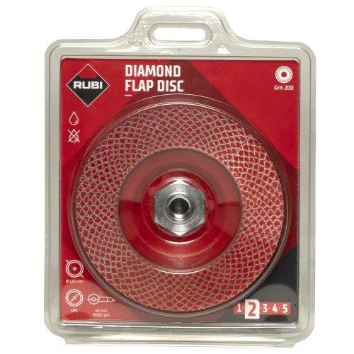 FLAP DISC 200 FIJNE KORREL GRIT ø125MM M14
