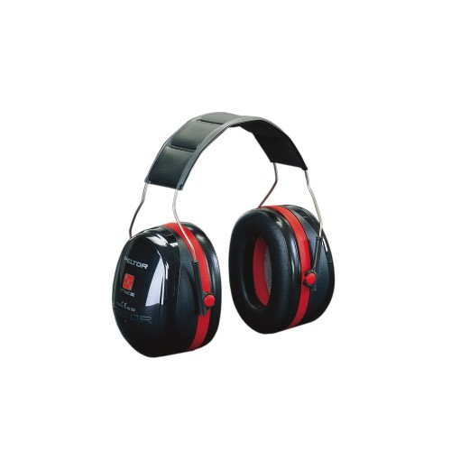 3M PELTOR OPTIME III GEHOORKAPPEN, ZWART/ROOD, HOOFDBAND, H540A-411-SV