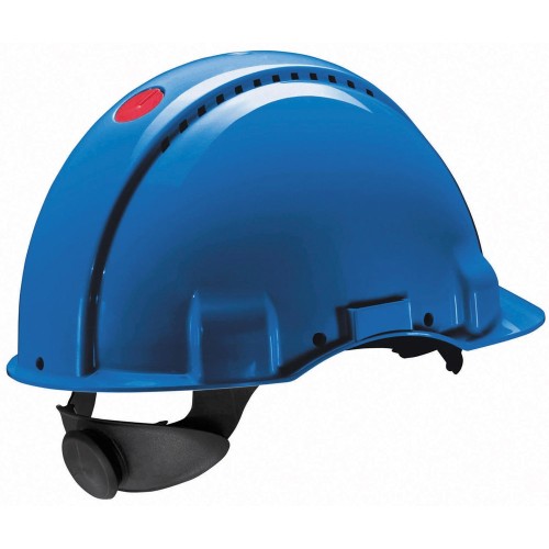 3M VEILIGHEIDSHELM, UVICATOR, RATELVERSTELLING, VENTILATIE, KUNSTSTOF ZWEETBAND, BLAUW