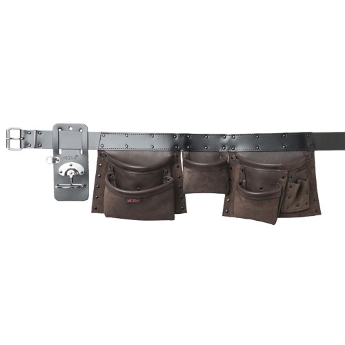 GEREEDSCHAPSGORDEL DUBBEL LEDER CAL-D