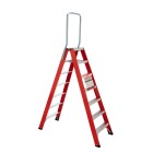 TRAP DUBBEL OPLOOPBAAR ALUMINIUM 2 X 7 TREDES MET BEUGEL