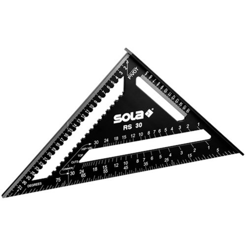 METRISCHE WINKELHAAK RS 30 30CM, ZWART, GECOAT