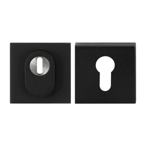 GPF9387.61 VEILIGHEIDSROZET ZWART VIERKANT 54 MM SKG*** MET KERNTREK