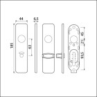 KORTSCHILD WC 185/44 8*63 KLIK ZWART 9005 STR WC KNOP AMI GROOT
