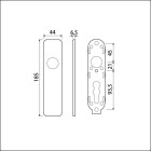 KORTSCHILD 185/44 BLIND KLIK ZWART 9005 STR